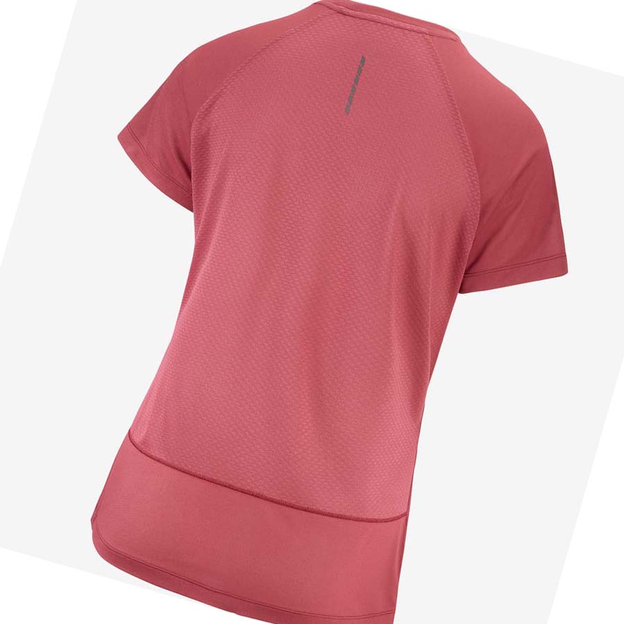 Camiseta Salomon CROSS REBEL Mujer Rojos | MX 2574BEX